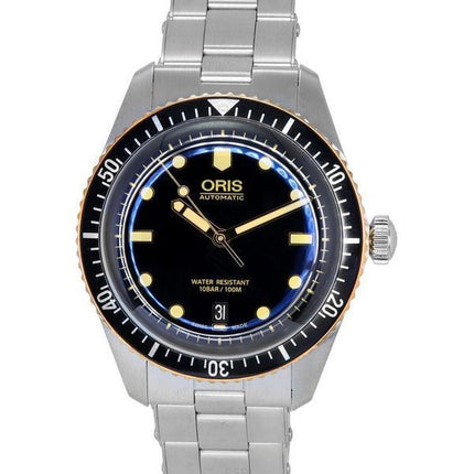 Oris Divers Sixty Five Acier Inoxydable Cadran Noir Automatique 01 733 7707 4354-07 8 20 18 100M Montre Homme
