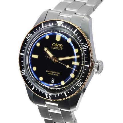 Oris Divers Sixty Five Acier Inoxydable Cadran Noir Automatique 01 733 7707 4354-07 8 20 18 100M Montre Homme