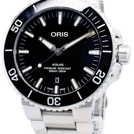 Montre Oris Aquis Date 01733 7730 4134-07 8 24 05PEB 01-733-7730-4134-07-8-24-05PEB automatique 300M masculin