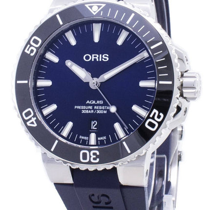 Oris Aquis Date 01 733 7730 4135-07 4 24 65EB 01-733-7730-4135-07-4-24-65EB Montre Homme Automatique 300M