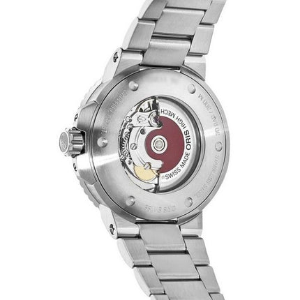 Montre de plongée automatique Oris Aquis en acier inoxydable avec cadran vert 01 733 7766 4157-07 8 22 05PEB 300M pour homme