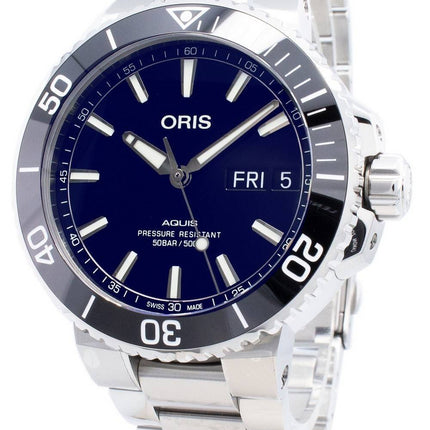Montre Oris Aquis Big Day Date 01 752 7733 4135-07 8 24 05PEB 01-752-7733-4135-07-8-24-05PEB Automatic 500M Men',s