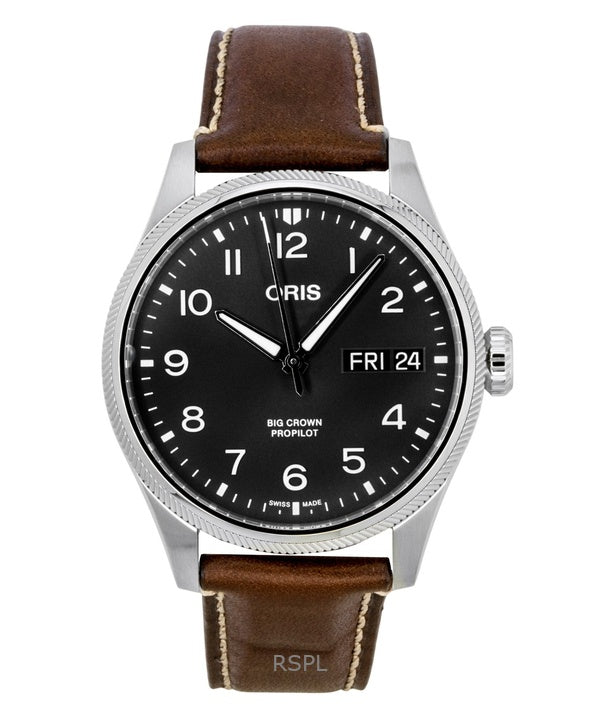 Montre homme Oris Big Crown ProPilot Big Day Date, cadran gris, automatique, référence 01 752 7760 4063-07 5 22 07LC 100M