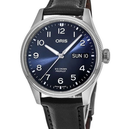 Montre pour homme Oris Big Crown ProPilot Big Date avec cadran bleu automatique 01 752 7760 4065-07 5 22 08LC 100M