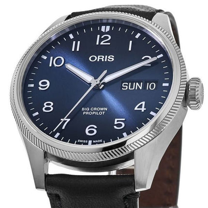 Montre pour homme Oris Big Crown ProPilot Big Date avec cadran bleu automatique 01 752 7760 4065-07 5 22 08LC 100M