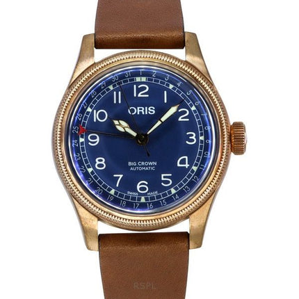 Montre Homme Oris Big Crown Bronze Pointer Date Cadran Bleu Automatique 01 754 7741 3165 07 5 20 58BR