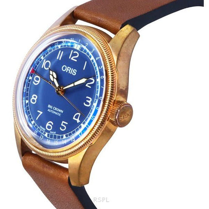 Montre Homme Oris Big Crown Bronze Pointer Date Cadran Bleu Automatique 01 754 7741 3165 07 5 20 58BR
