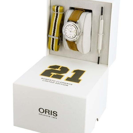Oris Big Crown Pointer Date Roberto Clemente édition Limitée Automatique 01-754-7741-4081-Set Montre Homme avec Coffret Cadeau