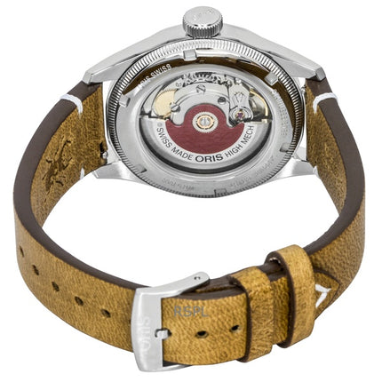 Montre homme Oris Big Crown Volante, bracelet cuir, cadran bleu, automatique, 01-754-7779-4065-Set