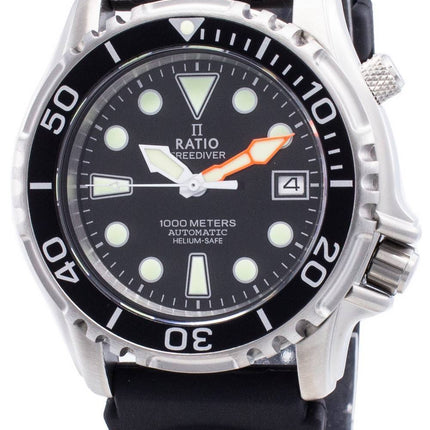 Montre Homme Ratio Free Diver Helium Safe 1000M Acier inoxydable 1066KE20-33VA-BLK Automatique