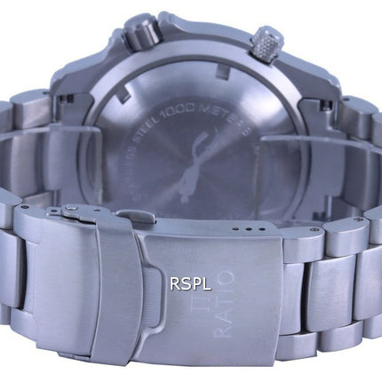 Ratio FreeDiver Helium Safe 1000M Cadran Orange Acier Inoxydable Automatique 1066KE26-33VA-ORG Montre Homme