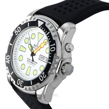 Montre pour homme Ratio FreeDiver Version 02 Helium Safe 1000M Saphir Automatique Cadran blanc 1068HA90-34VA-WHT-V02