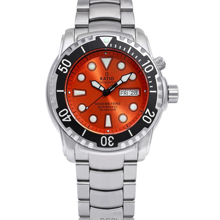 Montre Homme Ratio Free Diver Helium-Safe 1000M Sapphire Automatic 1068HA96-34VA-ORG
