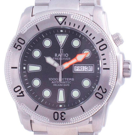 HORSMontre pour homme Ratio Free Diver Helium-Safe Automatic 1068MD96-34VA-BLK 1000M