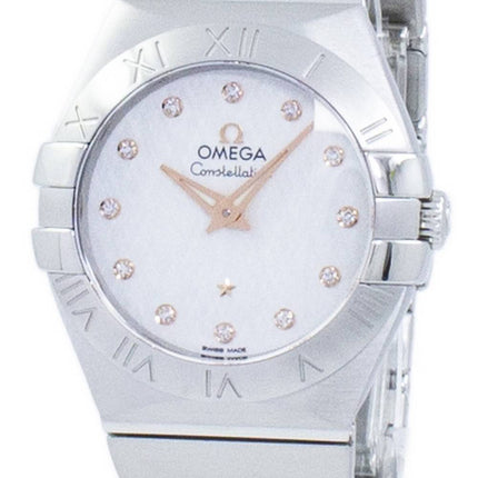 Montre Omega Constellation diamant Accents Quartz 123.10.27.60.52.001 féminin