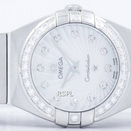 Montre Omega Constellation Quartz diamant Accent 123.15.24.60.55.002 féminin