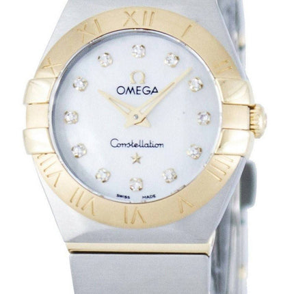 Montre Omega Constellation Quartz diamant Accent Power Reserve 123.20.24.60.55.002 féminin