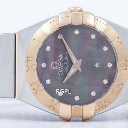 Montre Omega Constellation Tahiti Quartz diamant Accent 123.20.24.60.57.005 féminin