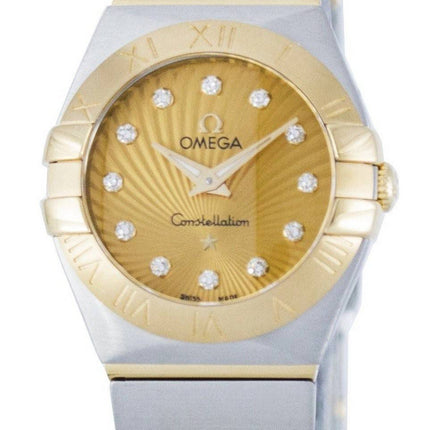 Montre Omega Constellation Quartz diamant Accent Power Reserve 123.20.24.60.58.001 féminin