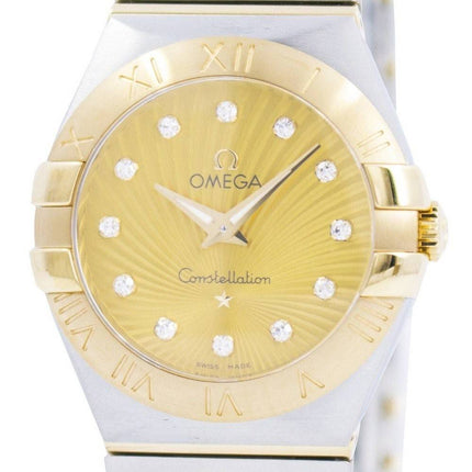 Montre Omega Constellation Quartz diamant Accent 123.20.27.60.58.001 féminin