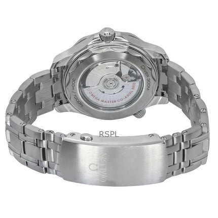 Montre de plongée automatique Omega Seamaster en acier inoxydable avec cadran blanc, modèle 210.30.42.20.04.001, 300 m, pour homme