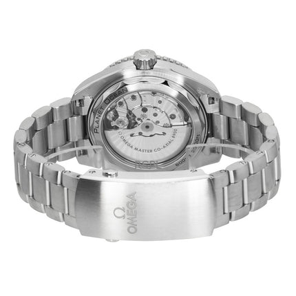 Montre de plongée automatique Omega Seamaster Planet Ocean en acier inoxydable avec cadran noir, modèle 215.30.44.21.01.002, 600 m, pour homme