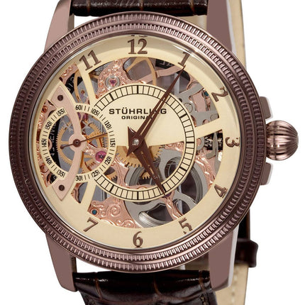 Stührling Original Brumalia mécanique montre cadran Champagne 228.3365K77 montre homme