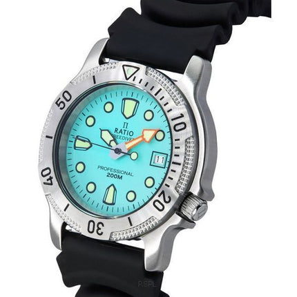 Montre pour homme Ratio FreeDiver Professional Sapphire Ice Blue Dial Quartz 22AD202-IBLU 200M