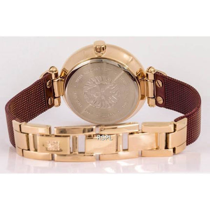 Anne Klein Crystal Accents Cadran Bordeaux Quartz 3000RGBY Montre Femme