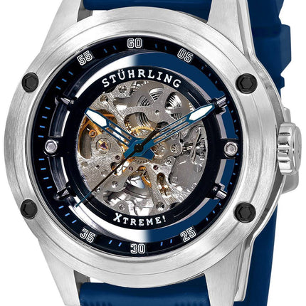 Watch Stührling Original Zolara 360 automatique squelette Dial 314R.3316C51 hommes du Black