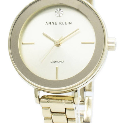 Anne Klein 3386CHGB Montre à quartz pour femme