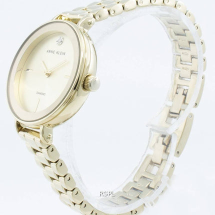 Anne Klein 3386CHGB Montre à quartz pour femme