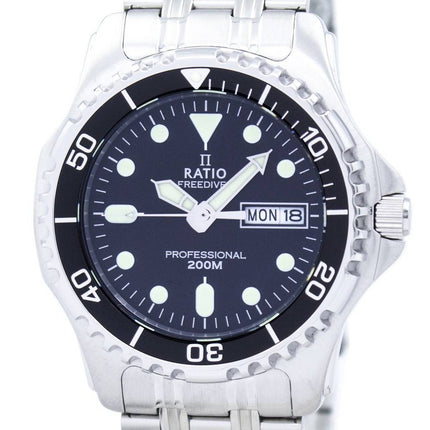 Montre pour homme Ratio Free Diver Professional 200M avec saphir et quartz 36JL140