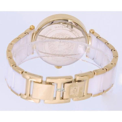 Anne Klein Céramique Cadran Blanc Quartz 3844WTGB Montre Femme