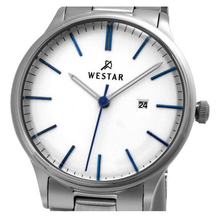 Montre pour femme Westar Profile en acier inoxydable avec cadran blanc et quartz 40182STN407