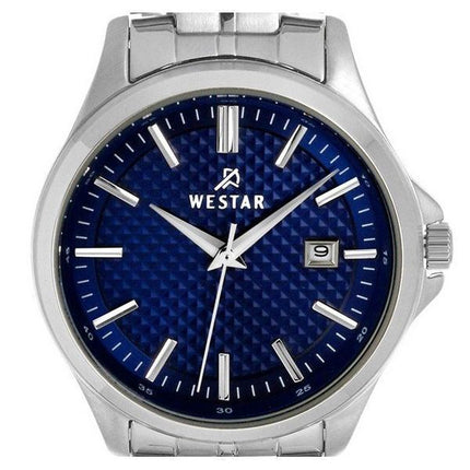 Montre pour femme Westar Profile en acier inoxydable avec cadran bleu et quartz 40202STN104