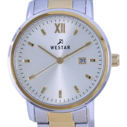 Montre femme Westar Silver Dial Two Tone Acier Inoxydable Quartz 40245 CBN 102