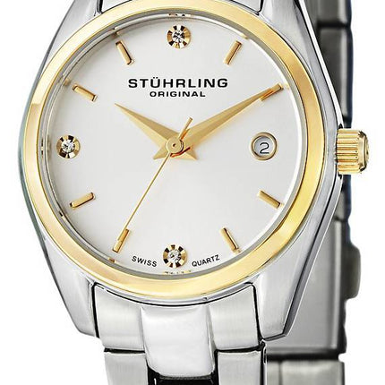Stührling Original Ascot premier Swiss Quartz Date affichage 414L.03 Women Watch