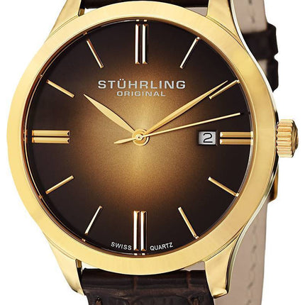 Stührling Original Cuvette classique II Quartz Suisse 490.3335K31 montre homme