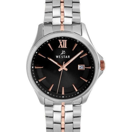 Montre pour homme Westar Profile en acier inoxydable avec cadran noir et quartz 50180SPN603