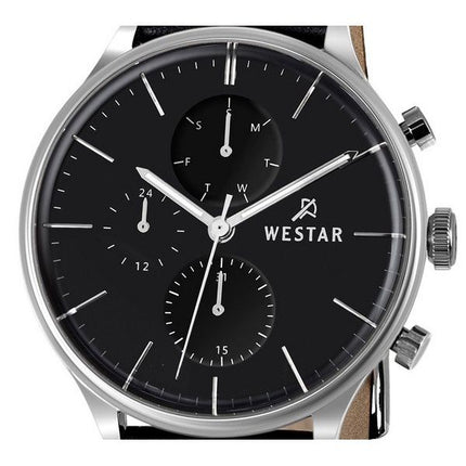 Montre pour homme Westar Profile avec bracelet en cuir et cadran noir 50192STN103