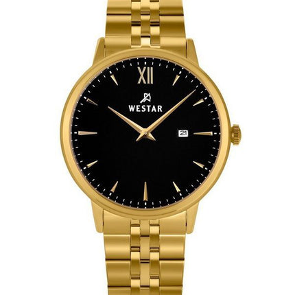 Montre pour homme Westar Profile en acier inoxydable avec cadran noir et quartz 50215GPN103