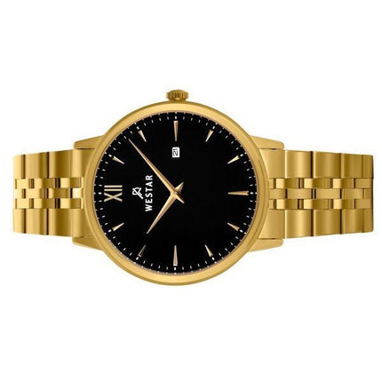 Montre pour homme Westar Profile en acier inoxydable avec cadran noir et quartz 50215GPN103