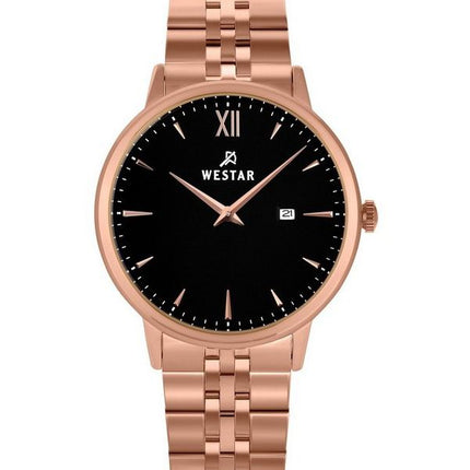 Montre pour homme Westar Profile en acier inoxydable avec cadran noir et quartz 50215PPN603
