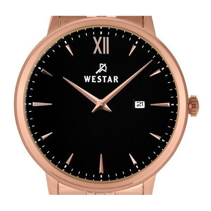 Montre pour homme Westar Profile en acier inoxydable avec cadran noir et quartz 50215PPN603