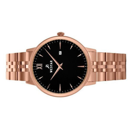 Montre pour homme Westar Profile en acier inoxydable avec cadran noir et quartz 50215PPN603