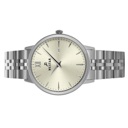 Montre pour homme Westar Profile en acier inoxydable avec cadran champagne clair et quartz 50215STN102