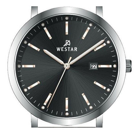 Montre pour homme Westar Profile avec bracelet en cuir et cadran noir 50216STN623