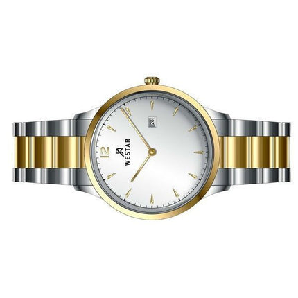 Montre pour homme Westar Profile en acier inoxydable avec cadran argenté et quartz 50218CBN107