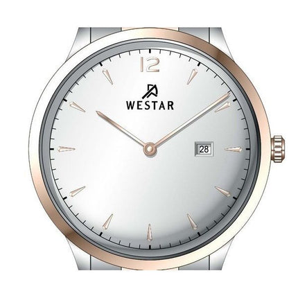 Montre pour homme Westar Profile en acier inoxydable avec cadran argenté et quartz 50218SPN607